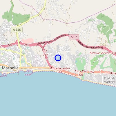 Map Marbella East-Marbella-Spain