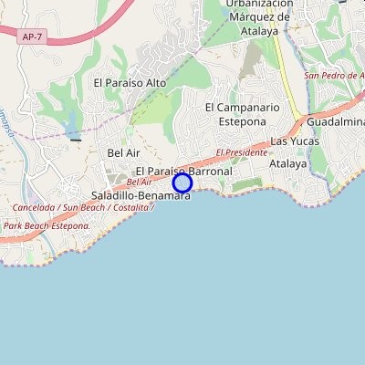Map Guadalmina-Marbella-Spain