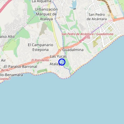 Map Guadalmina-Marbella-Spain