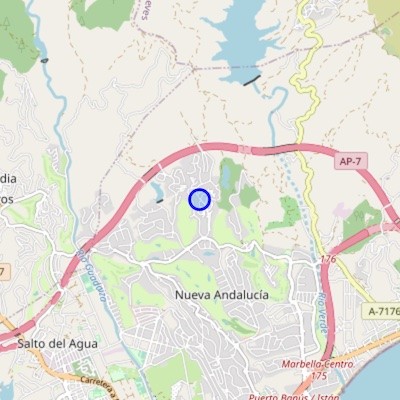 Map Nueva Andalucia-Marbella-Spain