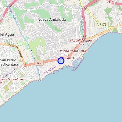 Map Puerto Banus-Marbella-Spain