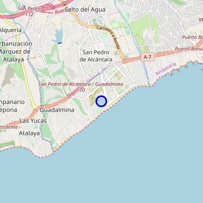 Map San Pedro de Alcantara-Marbella-Spain