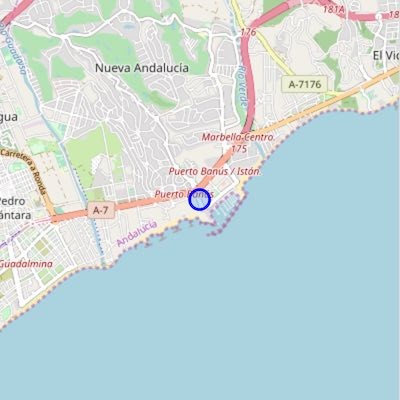 Map Puerto Banus-Marbella-Spain