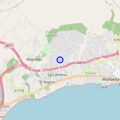Map Nagueles-Marbella-Spain